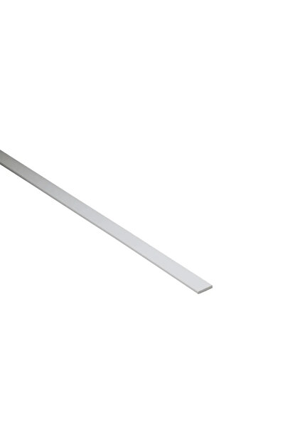 STANDERS Πλακέτα PVC, 10 x 2 mm, L = 1 μέτρο, ματ λευκό