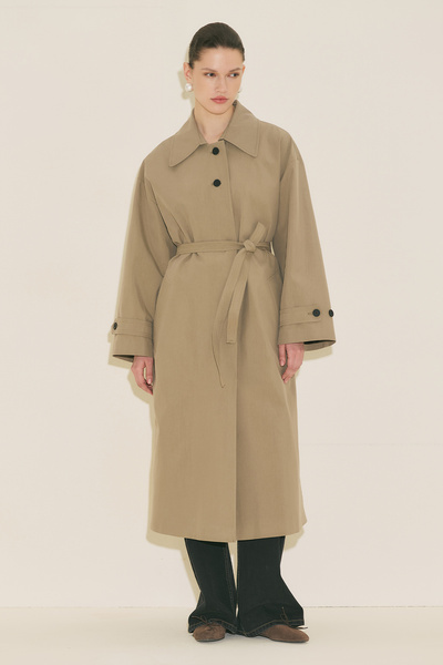 Manuka Malene Buttoned Trench Coat Mink
