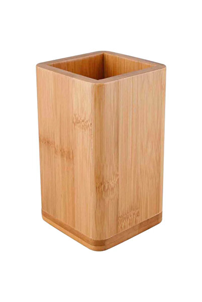 sensea Bamboo dental hygiene bath glass, made of Bamboo, brown