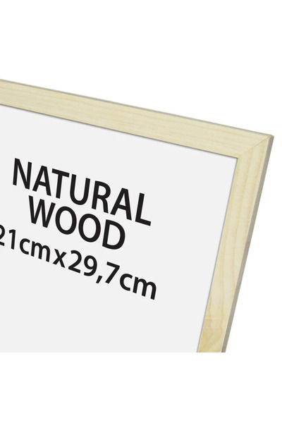 OEM Ξύλινη κορνίζα φωτογραφιών, 21 x 29,7 εκ., ξύλο, φυσικό