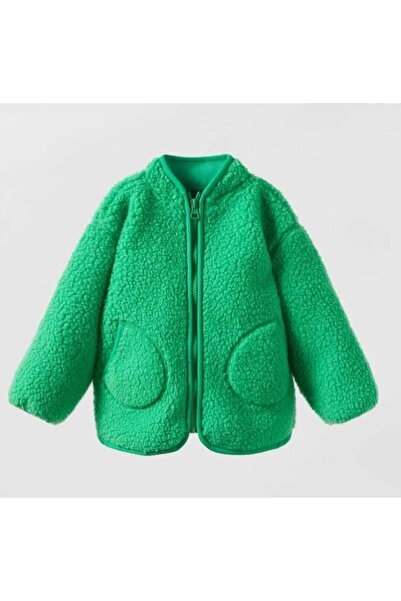 ZARİNA New Season Faux Fur Piece Children's Jacket