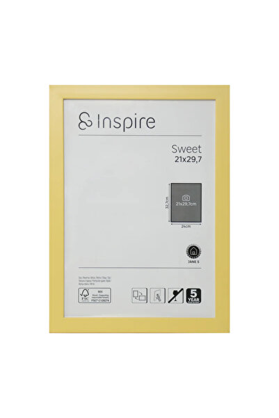 Inspire Κορνίζα φωτογραφιών Sweet, 21 x 29,7 εκ., πλαστική, χρυσή