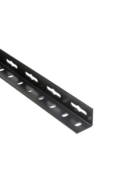 STANDERS Γωνία ψυχρού χάλυβα, διάτρητη, 25 X 25 X 1,5 mm, L = 1 μέτρο, μαύρη