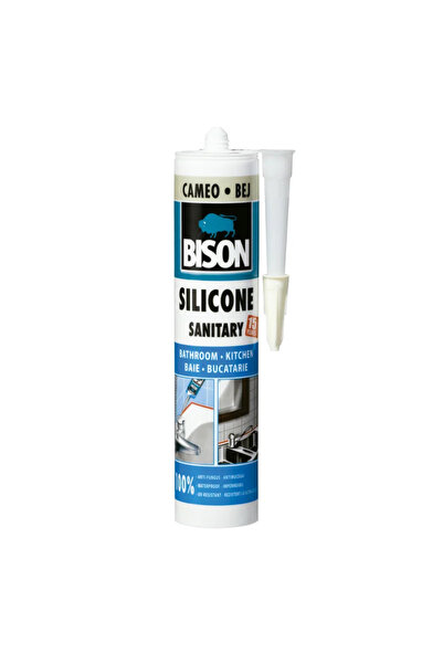 OEM Silicon sanitar Bison, pentru baie si bucatarie, bej, 280 ml