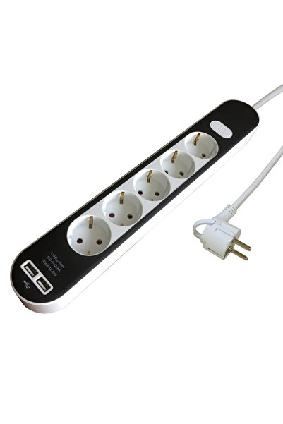 Lexman Lexman extension cord, IP20, 5 sockets, 2 USB, 3 x 1.5 mmp, 3680 W, 1....