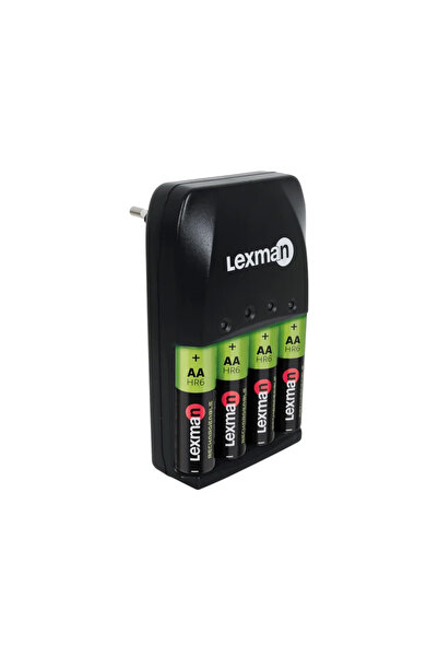 Lexman Φορτιστής μπαταρίας Lexman, για 4 x AA / AAA