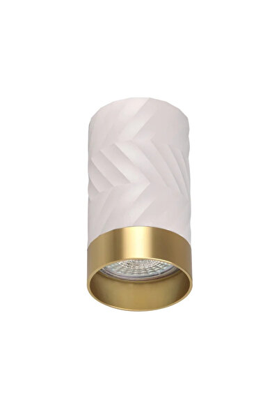 OEM Επιτοίχιο σποτ Arras, 1 x GU10, 10 W, στρογγυλό, λευκό-χρυσό