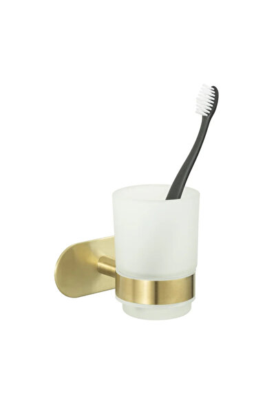 OEM Orea dental hygiene bath glass, stainless steel, matte gold
