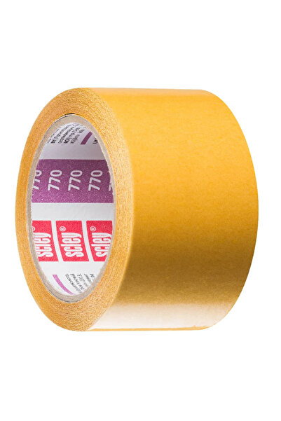 OEM Banda dublu adeziva Scley, 48 mm x 5 metri, galben