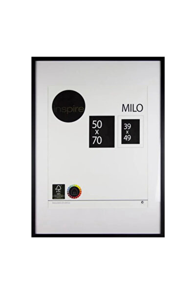 Inspire Κορνίζα Milo, 50 x 70 εκ., ξύλινη, μαύρη