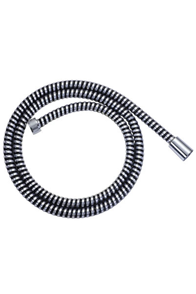 sensea Furtun dus Sensea, flexibil, L 1.75 metri, din PVC, crom/negru