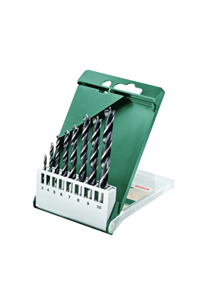 OEM Set 8 burghie lemn Bosch, elicoidale, 3 - 10 mm