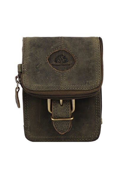Greenburry Vintage Gürteltasche Leder 13,5 cm