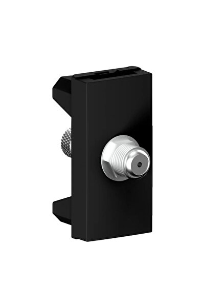 OEM Himel simple TV socket, 1-module male connector, black