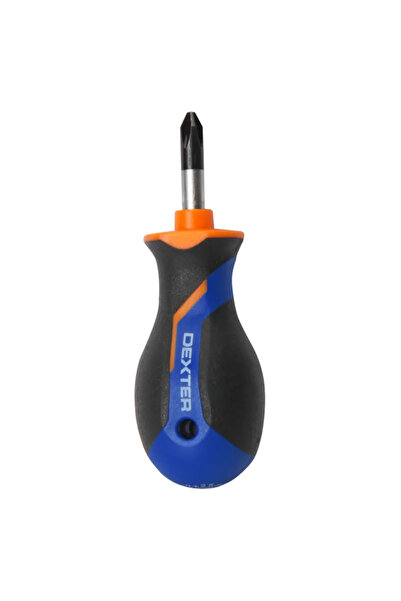 Dexter Кръстова отвертка Dexter PH2, магнитен връх, 80 мм, хром-ванадиева