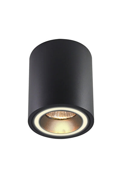 OEM Επιτοίχιος προβολέας Falco, 1 x GU10, 10 W, στρογγυλός, μαύρος