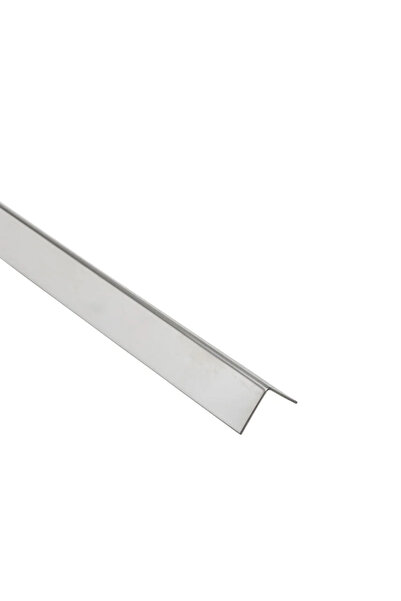 STANDERS Γωνία από ανοξείδωτο χάλυβα, 20 X 20 X 1 mm, L = 1 μέτρο, γυαλιστερή