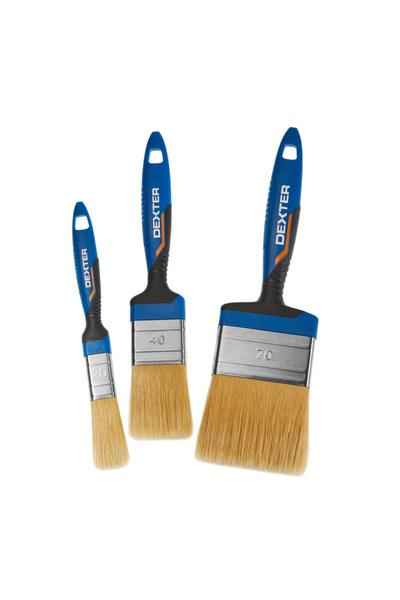 Dexter Комплект от 3 плоски четки Dexter, за универсална употреба, ширина 20/...