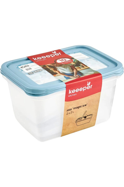 OEM Σετ 2 κατσαρόλες με καπάκια, πλαστικές, 2 λίτρα/τεμ., 20,5 x 15,5 x 10,5 ...