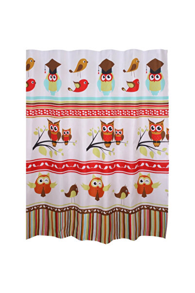OEM Παιδική κουρτίνα μπάνιου Owl, Πολυεστέρας, 180 x 200 εκατοστά