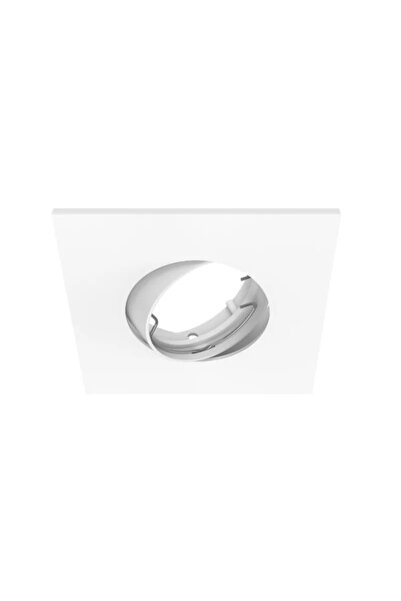 Inspire Davia recessed spotlight, adjustable, GU10, 10 W, square, white