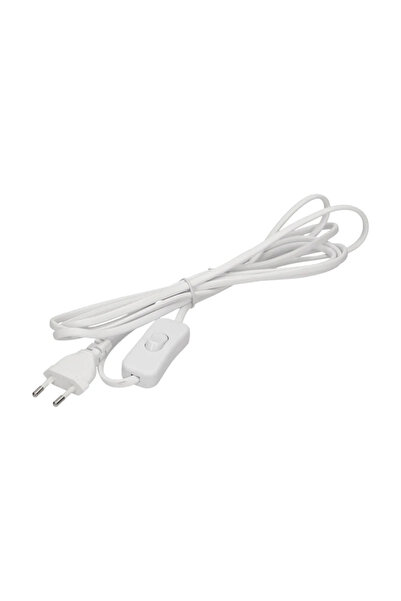 OEM Καλώδιο με διακόπτη 3 μέτρα, λευκό