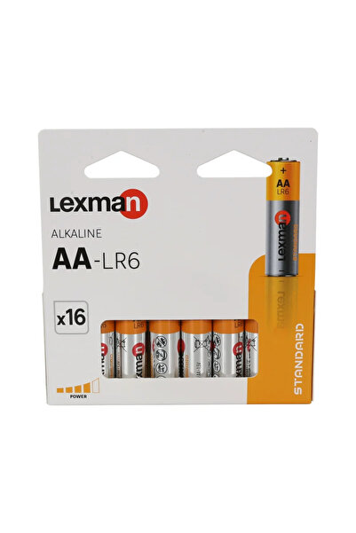 Lexman Τυπικές αλκαλικές μπαταρίες AA (σετ των 16)