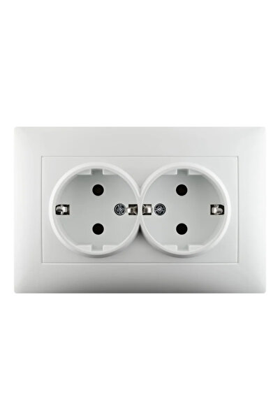 Lexman Priza schuko dubla Lika, clasica, IP20, alba