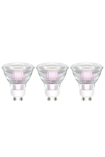 Lexman Lexman LED bulb, GU10, 7.4 W, warm white, 2700K, 850 lm, set of 3 pieces