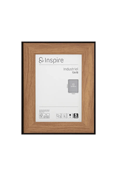 Inspire Rama foto Industriel 13 x 18, lemn, maro
