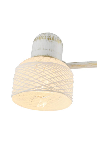 OEM Σποτ για μπαρ γρασιδιού, 2 x E27, 40W, πατιναρισμένο λευκό