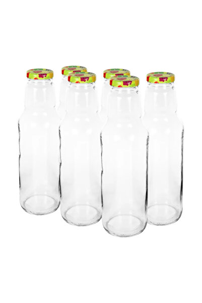 OEM Bottles with metal lid, capacity 750 ml, Ø 43 mm (set of 6 pieces)