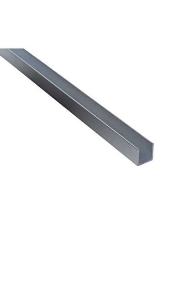 STANDERS Προφίλ ακατέργαστου αλουμινίου σε σχήμα U, 15 x 15 x 1 mm, L = 1 μέτρο