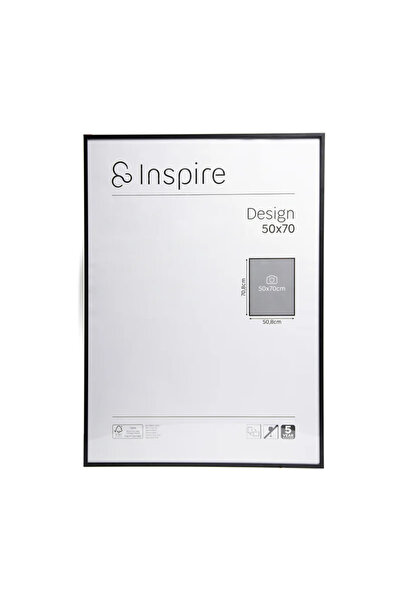 Inspire Κορνίζα φωτογραφιών Design, 50 x 70 εκ., μεταλλική, μαύρη