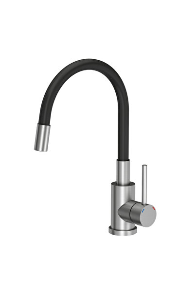 OEM Baterie bucatarie Maggie, monocomanda, negru - crom