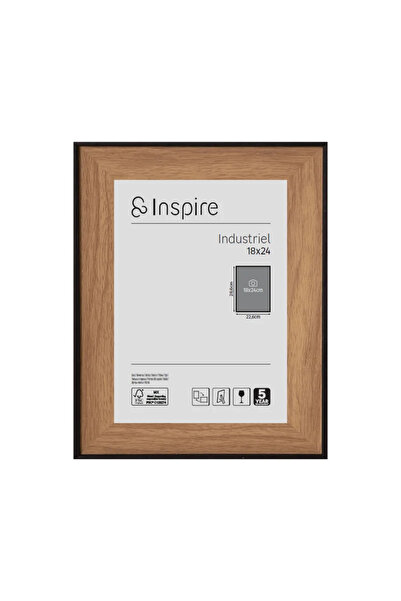 Inspire Rama foto Industriel 18 x 24, lemn, maro
