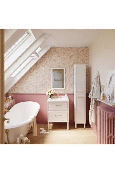 OEM Απλός καθρέφτης μπάνιου Sensea Charm, 45 x 70 cm, λευκός