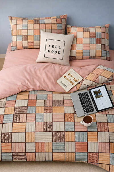 Sheri Home Lastikli Çarşaflı Tek Kişilik Nevresim Takımı