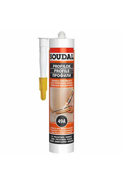 OEM Κόλλα συναρμολόγησης και στερέωσης Soudal 49A, αλκυδική, για προφίλ, 280 ...