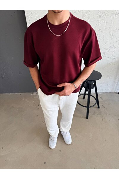 JANES Tricou cu mânecă dublă pentru bărbați basic