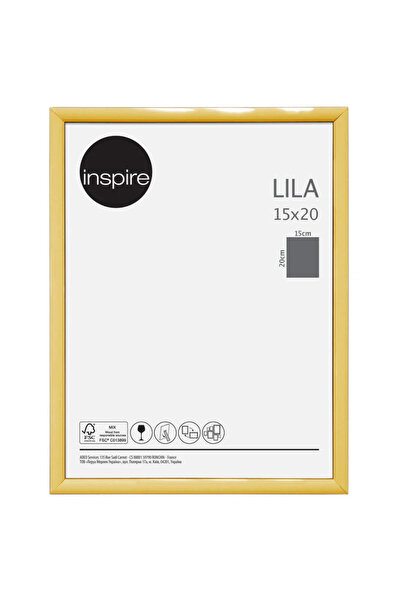 Inspire Rama foto Lila, 15 x 20 cm, plastic, auriu