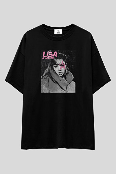 UmbraWear Blackpink "Pink Star" Oversize T-shirt | Unisex %100 Pamuk Özel Tas...