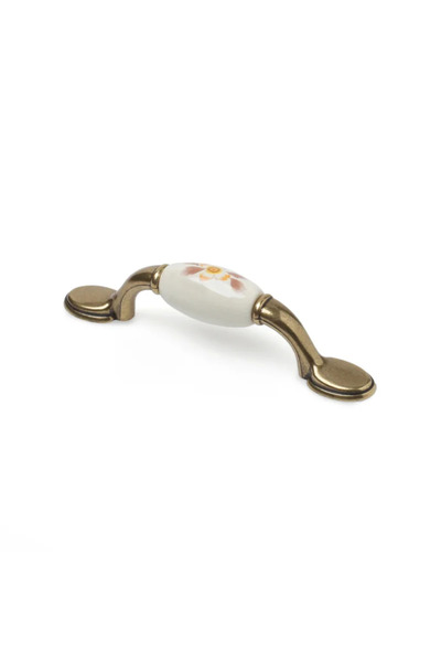 OEM Λαβή επίπλου, 96 mm, πορσελάνη, αντικέ φινίρισμα