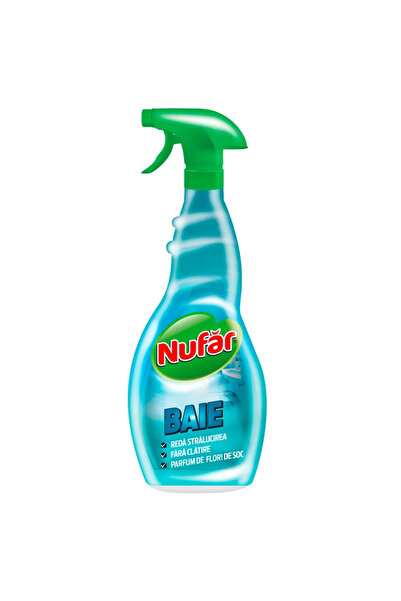 OEM Διάλυμα καθαρισμού μπάνιου πολλαπλών επιφανειών, Nufar, 0,5 L, άρωμα άνθο...