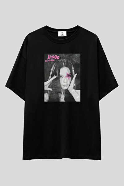 UmbraWear Blackpink "Pink Star" Oversize T-shirt | Unisex %100 Pamuk Özel Tas...