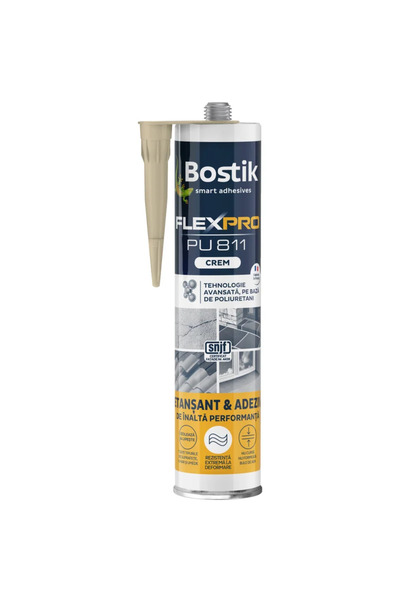 OEM Adeziv si etansant Bostik PU 811 FlexPro, de asamblare si montaj, 300 ml,...