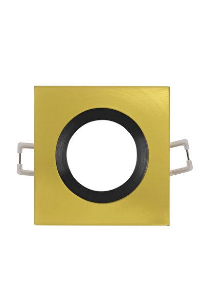 OEM Febe recessed spotlight, 1 x GU10, 8 W, square, gold-black