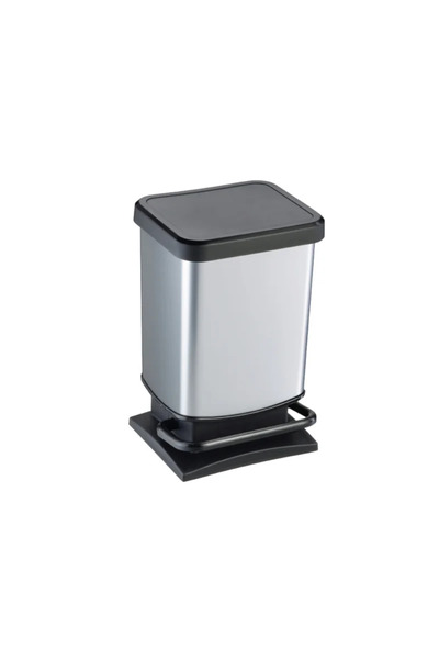 OEM Πλαστικός κάδος απορριμμάτων Delinia, άνοιγμα με πεντάλ, 20 λίτρα, γκρι