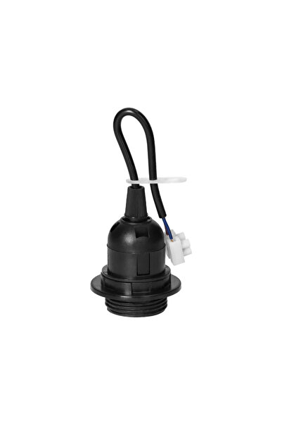 OEM Dulie E27 cu cablu si flansa Virone, neagra