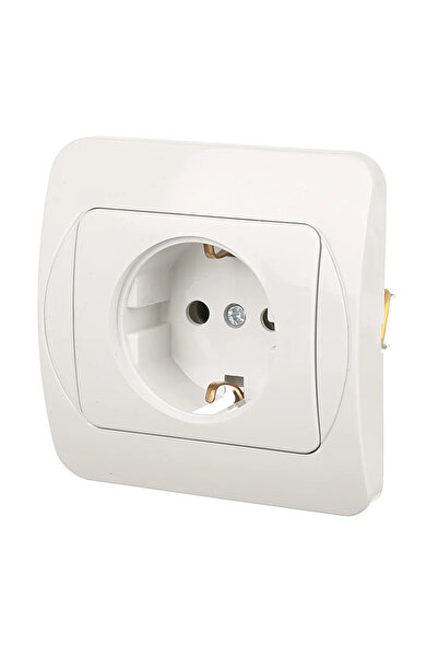 OEM Quatric Praktic simple schuko socket, classic, IP20, white